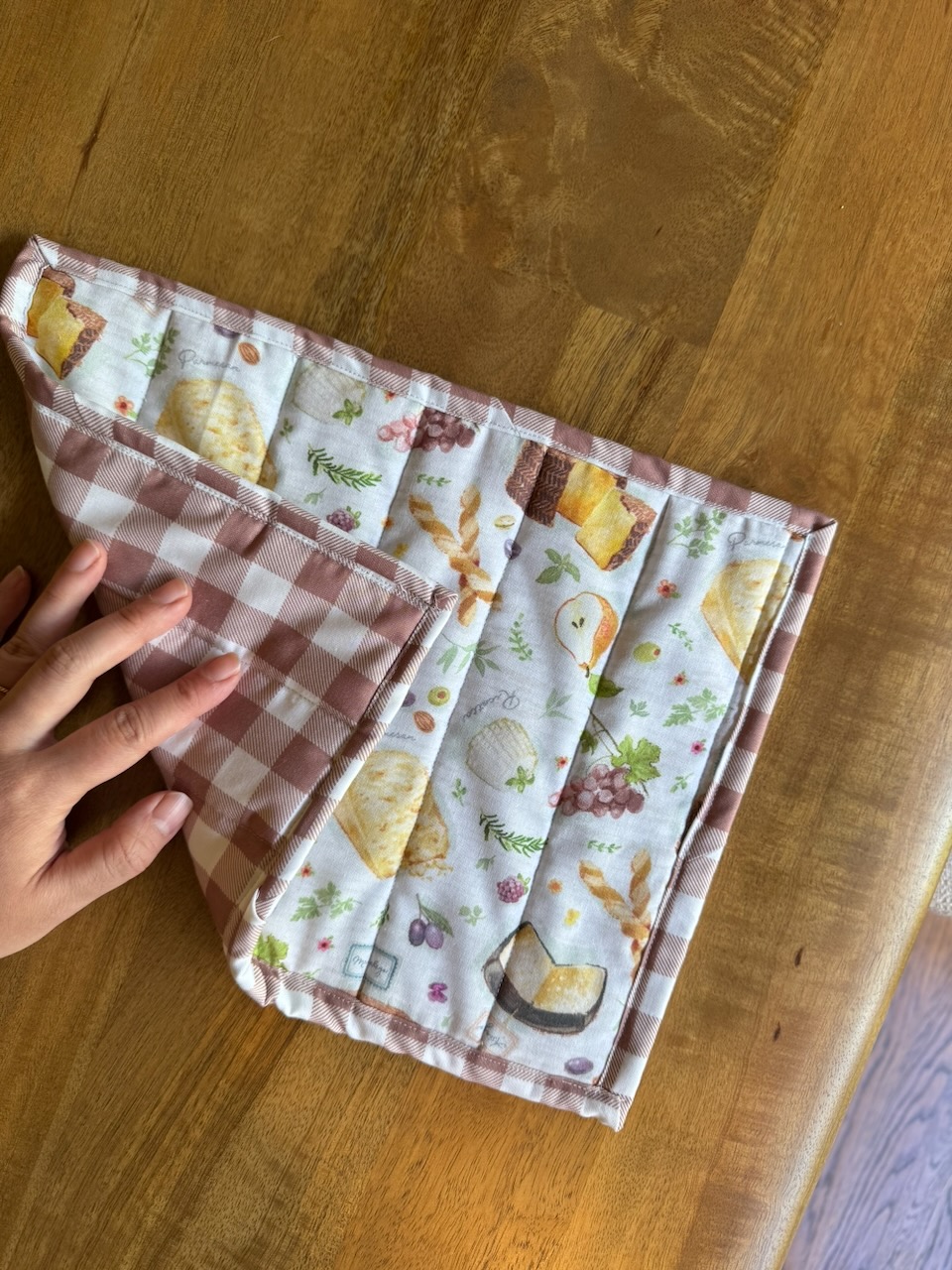 Hot pad and coasters matching set